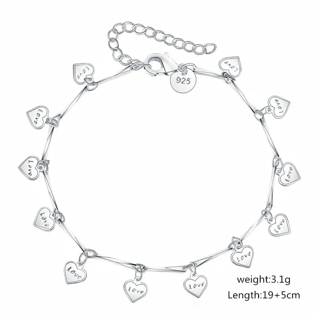 💎 925 Sterling Silver Bundle Necklace Earrings Bracelet And Ring Adjustable - Picture 4 of 9